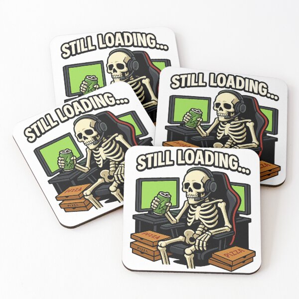 Item preview, Still Loading... Skeleton Gamer Meme Tee designed and sold by LevelUpLab.