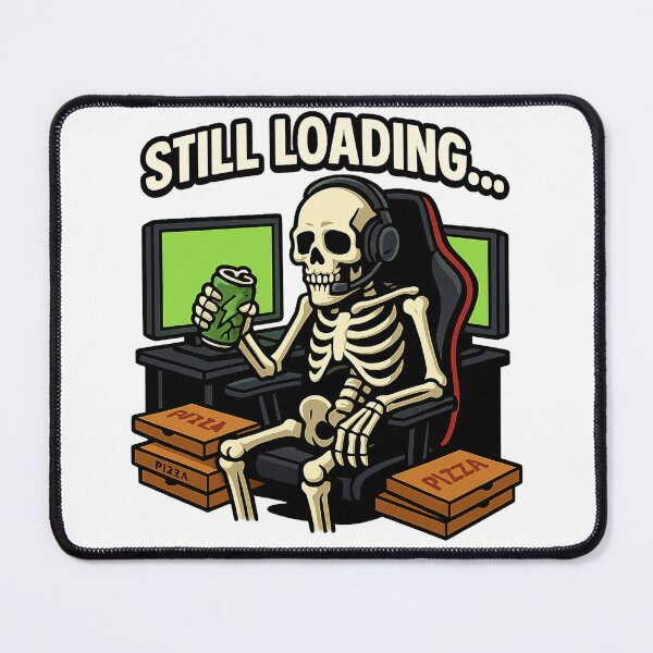 Item preview, Still Loading... Skeleton Gamer Meme Tee designed and sold by LevelUpLab.
