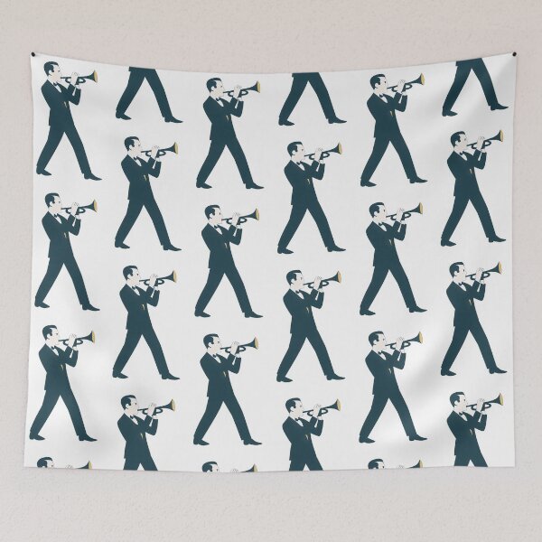 Item preview, Retro Jazz Trumpet Player – Vintage Musician Illustration designed and sold by Shoot-The-Moon.