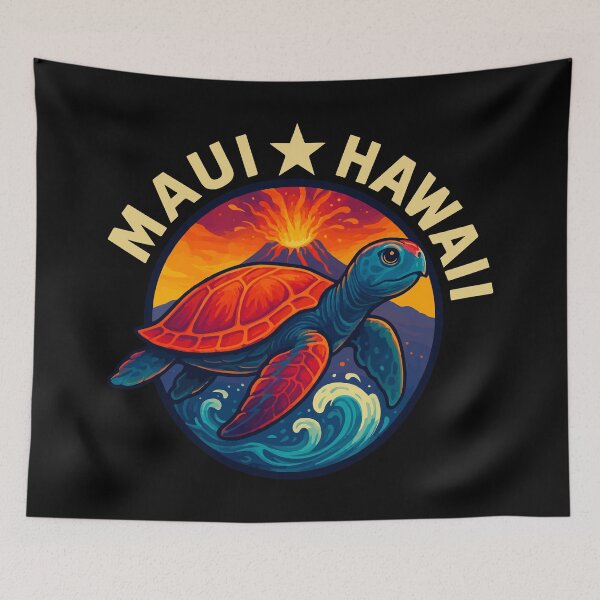 Item preview, Maui - Hawaii (with Gold Lettering) designed and sold by VelvetRoom.