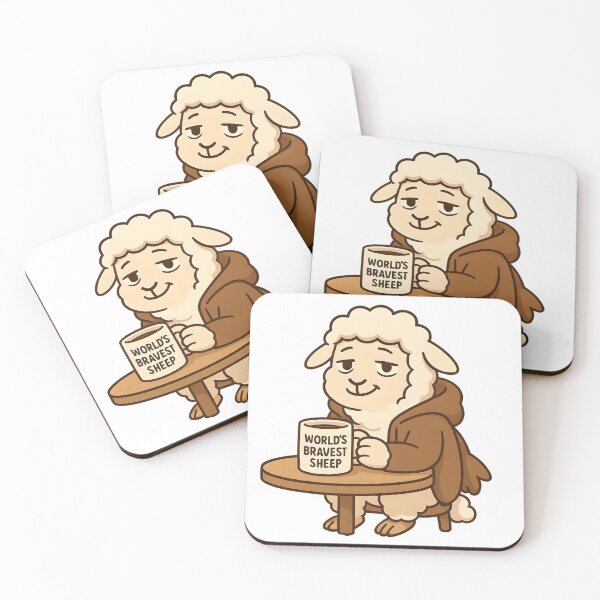 Item preview, Bravest Sheep Before 8AM designed and sold by anxious_doodles.