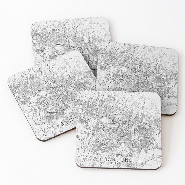 Item preview, Bandung City Map of West Java, Indonesia - Light designed and sold by deMAP.