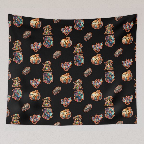 Item preview, Patchwork Halloween  designed and sold by WoodburyLake.