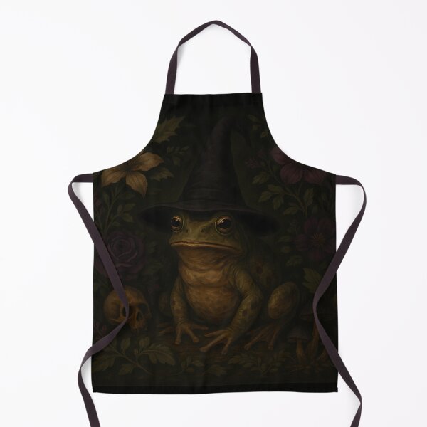 Item preview, Witchy frog with witch hat -  dark cottage goth vibes aesthetic  designed and sold by Fantasy Cache.