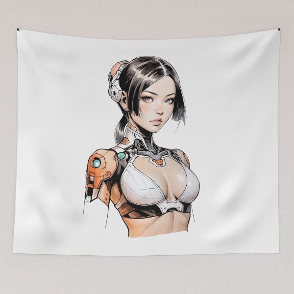 Item preview, Cyborg Girl designed and sold by ArtCraftLab.
