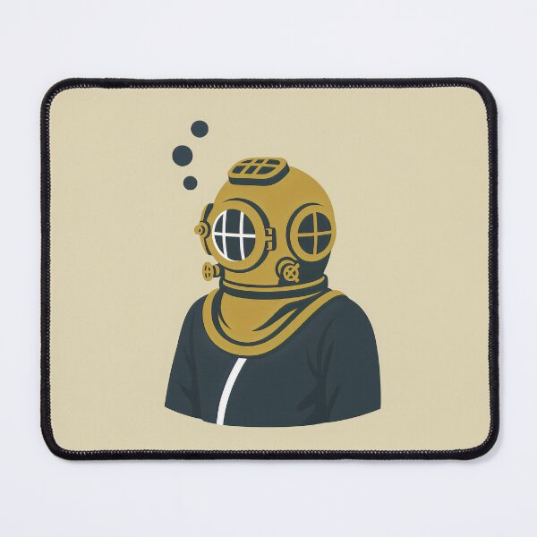 Item preview, Vintage Deep Sea Diver Helmet – Retro Nautical Explorer Design designed and sold by Shoot-The-Moon.