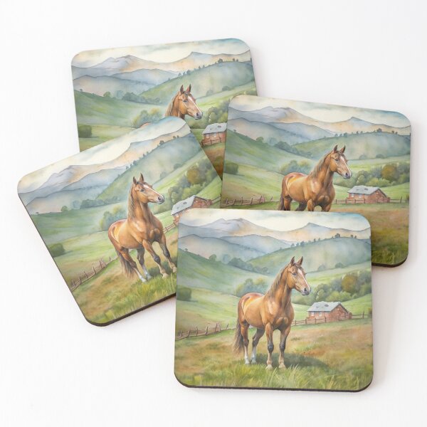 Item preview, Beautiful horse in the pasture designed and sold by Made-by-Gus.