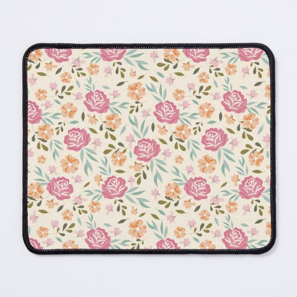 Item preview, Watercolor flower pattern on a beige background designed and sold by AtlMaddynette.