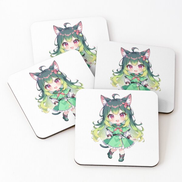 Item preview, Sprigatito Gijinka – Cute Kemonomimi Girl Art designed and sold by KAWAII ART BOX.