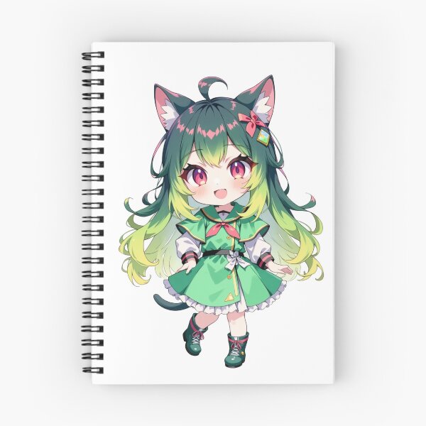 Item preview, Sprigatito Gijinka – Cute Kemonomimi Girl Art designed and sold by KAWAII ART BOX.