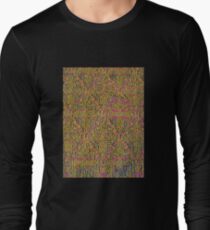 Alhambra palace prints, Andalucia, Granada, Spain pink yellow Long Sleeve T-Shirt