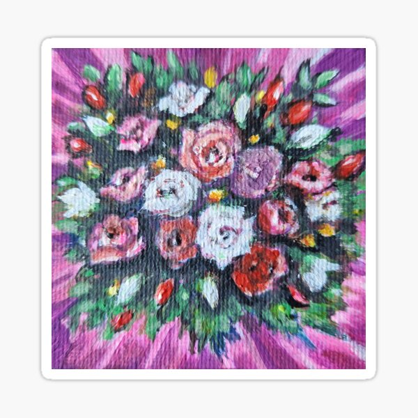 Item preview, A Radiance of Roses - beautiful joyous bouquet designed and sold by LittleLiz.