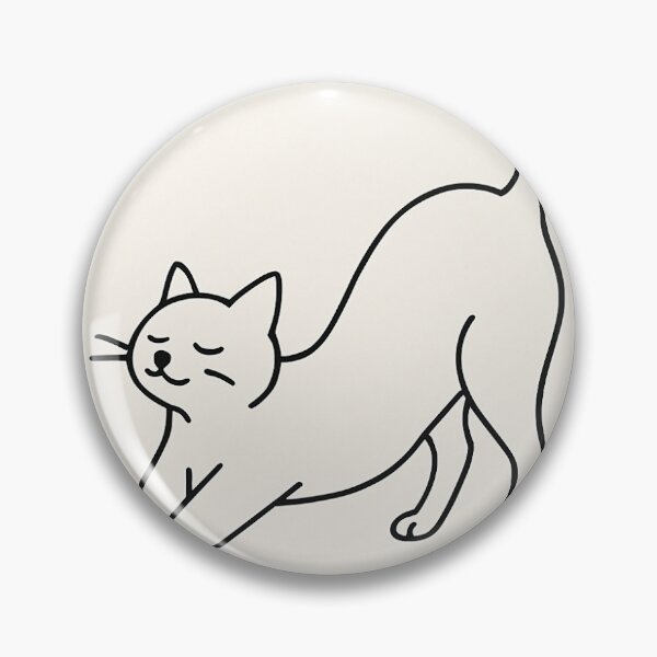 Item preview, Minimalist Stretching Cats – Cute Line Art Illustrations designed and sold by GetasArtWork.