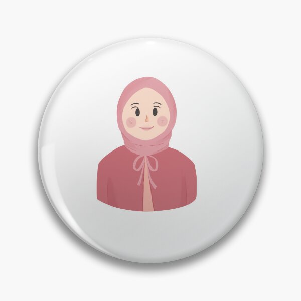 Artikelvorschau, Süßes muslimisches Mädchen im rosa Hijab – Gesunde Illustration entworfen und verkauft von PeonyandlillyId.