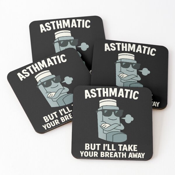 Item preview, Asthmatic But I’ll Take Your Breath Away T-Shirt – Funny Inhaler Cartoon Design designed and sold by TeeTimeTreasure.