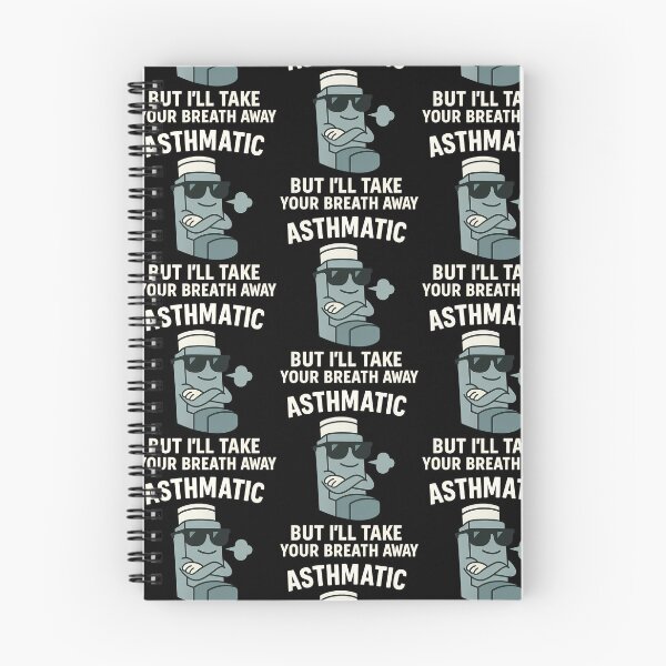 Item preview, Asthmatic But I’ll Take Your Breath Away T-Shirt – Funny Inhaler Cartoon Design designed and sold by TeeTimeTreasure.