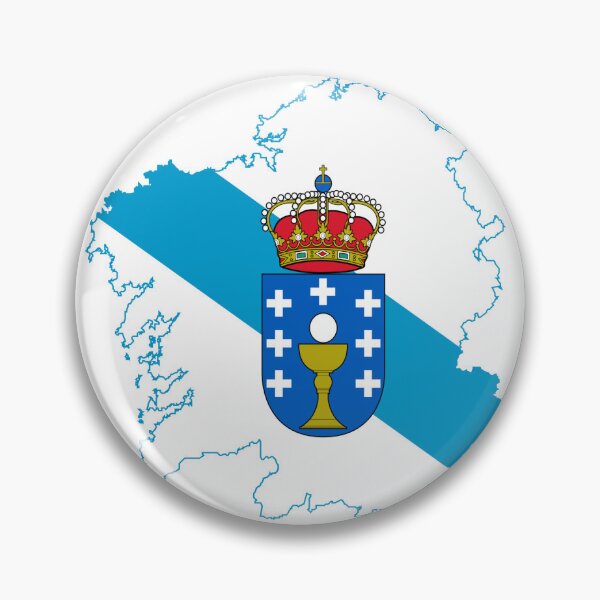 Item preview, Flag map of Galicia designed and sold by Beluga Cat.