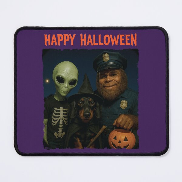 Item preview, Bigfoot Alien Wiener Dog Funny Halloween Trick or Treat Door Camera designed and sold by d247.