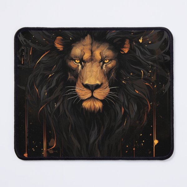 Item preview, Lion in gold and black designed and sold by ARTelierDigital.