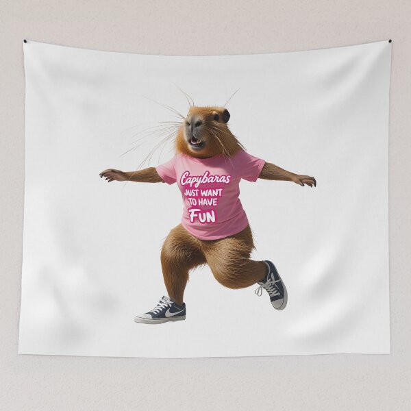 Item preview, capybara have fun designed and sold by Sunci.
