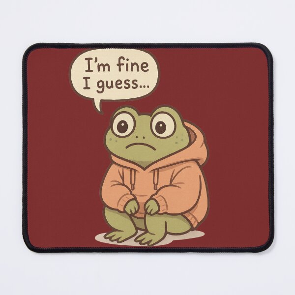 Item preview, Anxious Frog in Oversized Hoodie designed and sold by MetaMuralStudio.