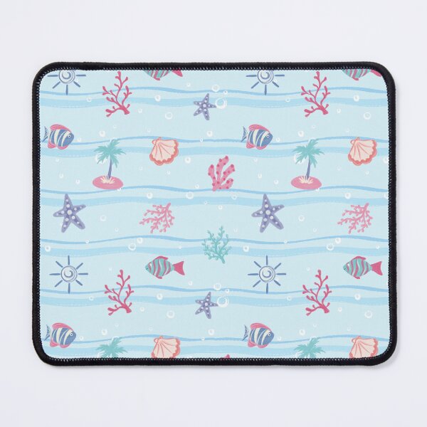 Item preview, Ocean Waves & Sea Creatures Pattern designed and sold by nuteling.