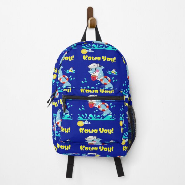 Item preview, Cartoon Dolphin - Сoffee Fan With Citrus-Marine Vibe : "Kawa Yay!" designed and sold by Felia001.