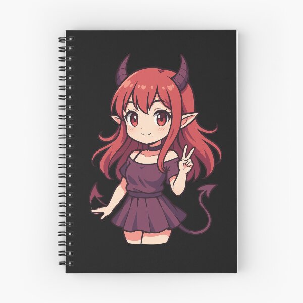 Item preview, Chibi Demon Girl – Cute Anime-Inspired Devil Aesthetic Character Art designed and sold by ColorSplash123.