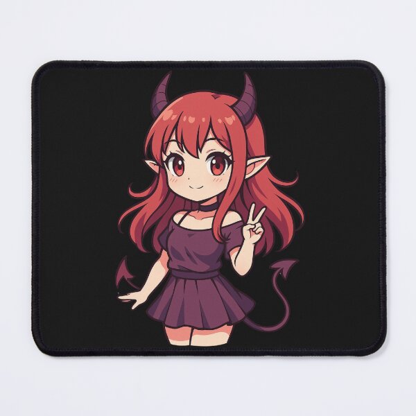 Item preview, Chibi Demon Girl – Cute Anime-Inspired Devil Aesthetic Character Art designed and sold by ColorSplash123.