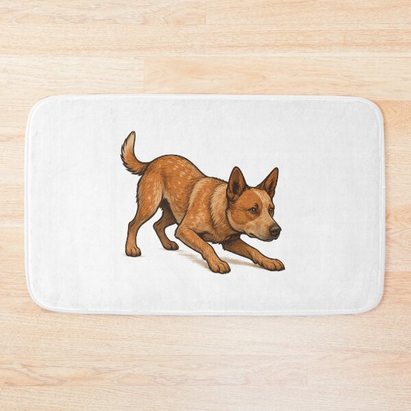 Item preview, Red Heeler in Ready Stance designed and sold by Elbeety.