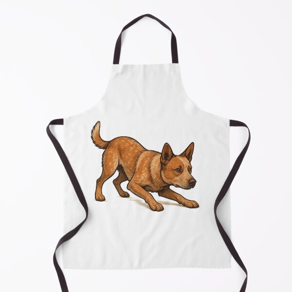 Item preview, Red Heeler in Ready Stance designed and sold by Elbeety.