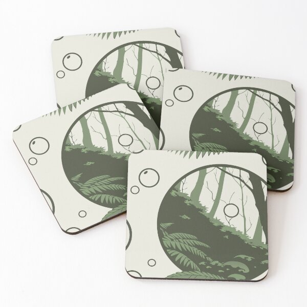 Item preview, Circular Window Design with Forest Scene and Abstract Patterns designed and sold by Creative88Art.