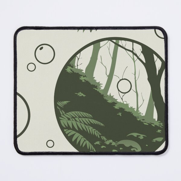 Item preview, Circular Window Design with Forest Scene and Abstract Patterns designed and sold by Creative88Art.