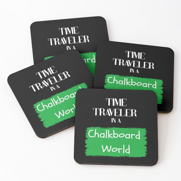 Item preview, Time Traveler in a Chalkboard World designed and sold by YouTeeShirt.