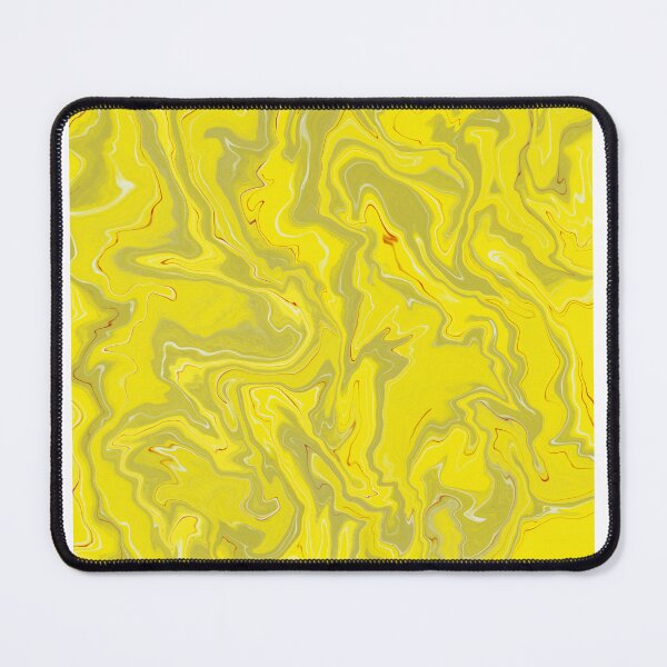 Item preview, Buttercup Yellow Fluid Contemporary Abstract Art Design designed and sold by Abstract65.