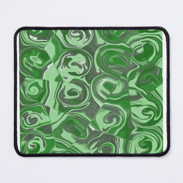 Item preview, Swamp Green and Grey Fluid Contemporary Abstract Art Design designed and sold by Abstract65.