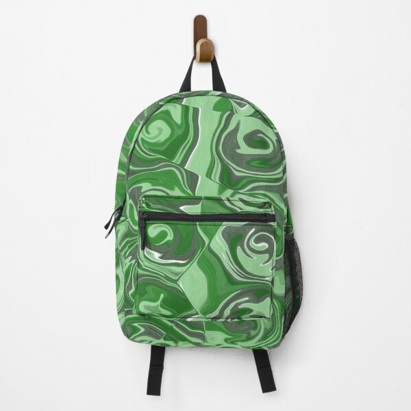 Item preview, Swamp Green and Grey Fluid Contemporary Abstract Art Design designed and sold by Abstract65.