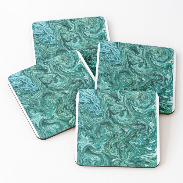 Item preview, Fluid Green and Black Liquid  designed and sold by Abstract65.