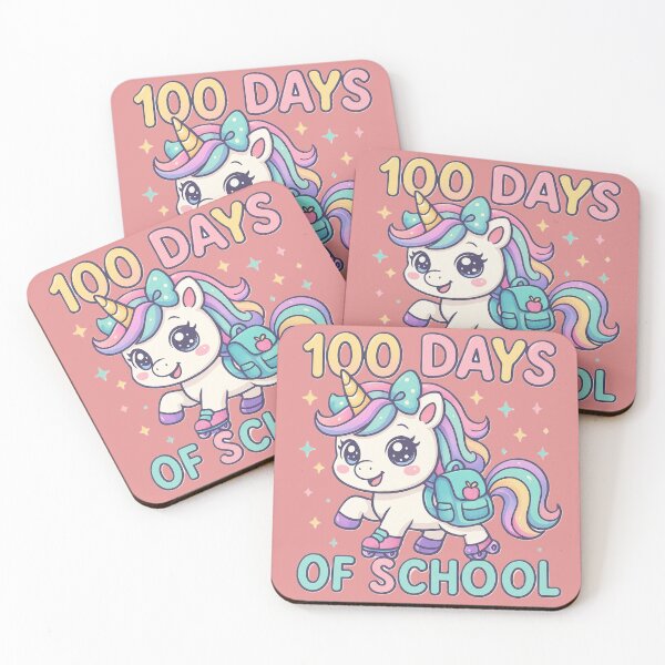 Item preview, 100 Days of School Girls Teacher 100th Day Unicorn designed and sold by NutSkyArt.