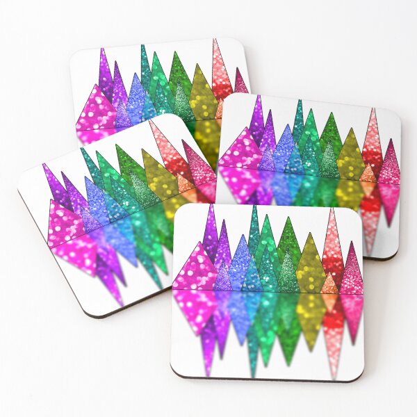 Item preview, Rainbow Sparkle Mountain Range designed and sold by IrishVikingDesigns.