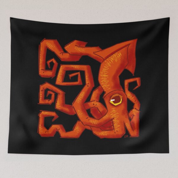Item preview, Squid in a Square designed and sold by EveningRaine.