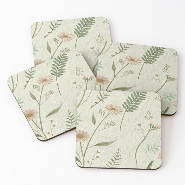 Item preview, Seamless Botanical Pattern with Daisies and Wildflowers on Beige designed and sold by Creative88Art.