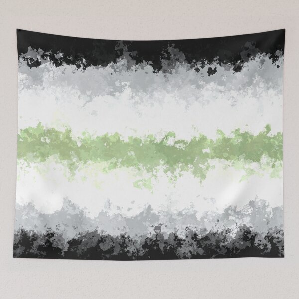Item preview, Quirky Punk Grungy Eclectic Marbled Abstract Agender Pride Flag designed and sold by Chaos Queery.