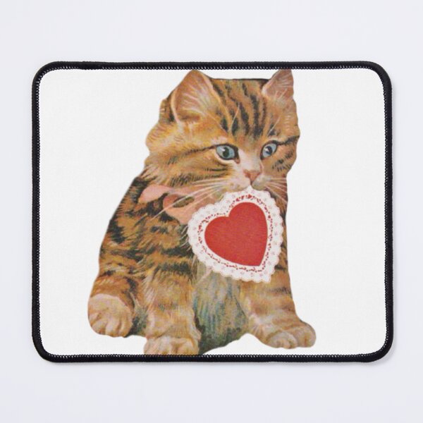 Item preview, Vintage cat with heart designed and sold by Pixiedrop.