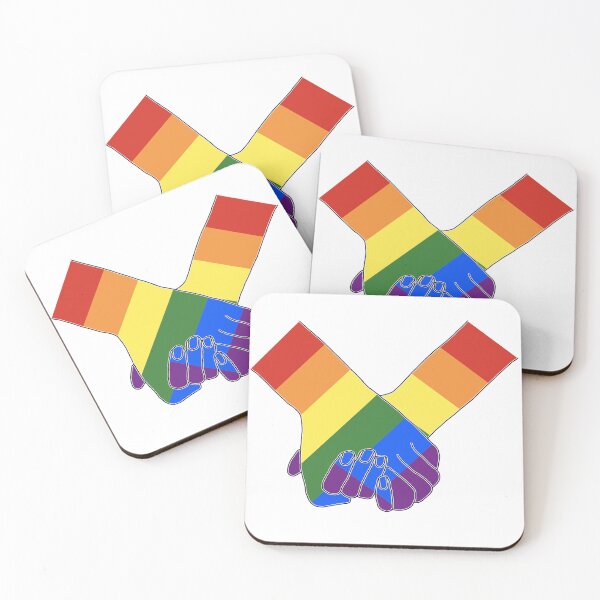 Item preview, Pride Holding Hands - Pride Flag designed and sold by PaperPainter.