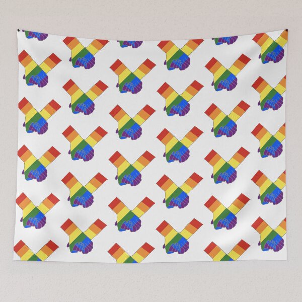 Item preview, Pride Holding Hands - Pride Flag designed and sold by PaperPainter.