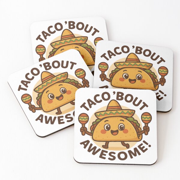 Item preview, Taco 'Bout Awesome ! – Cute Kawaii Taco Fiesta Design designed and sold by nOstalgiK2.