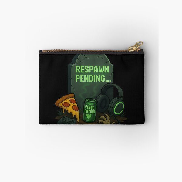 Item preview, Respawn Pending – Gamer Grave designed and sold by LevelUpLab.