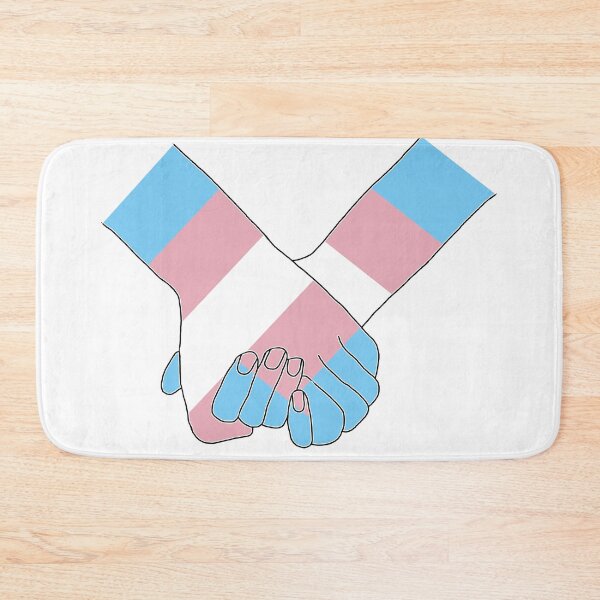 Item preview, Pride Holding Hands - Transgender Flag designed and sold by PaperPainter.