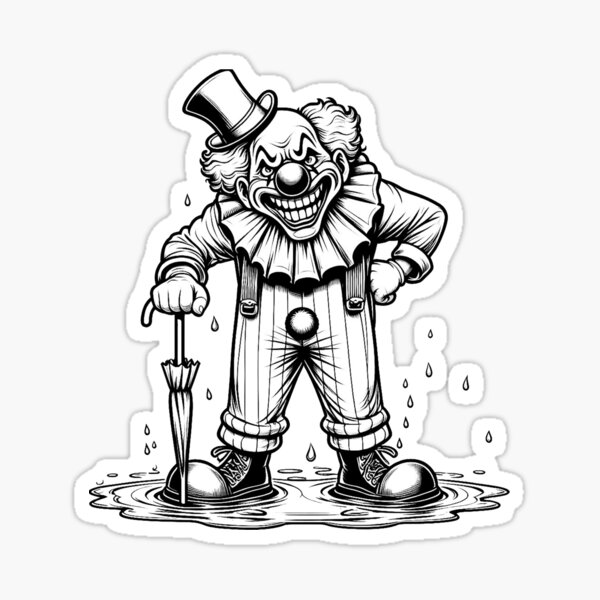 Item preview, Terrifying clown designed and sold by Made-by-Gus.
